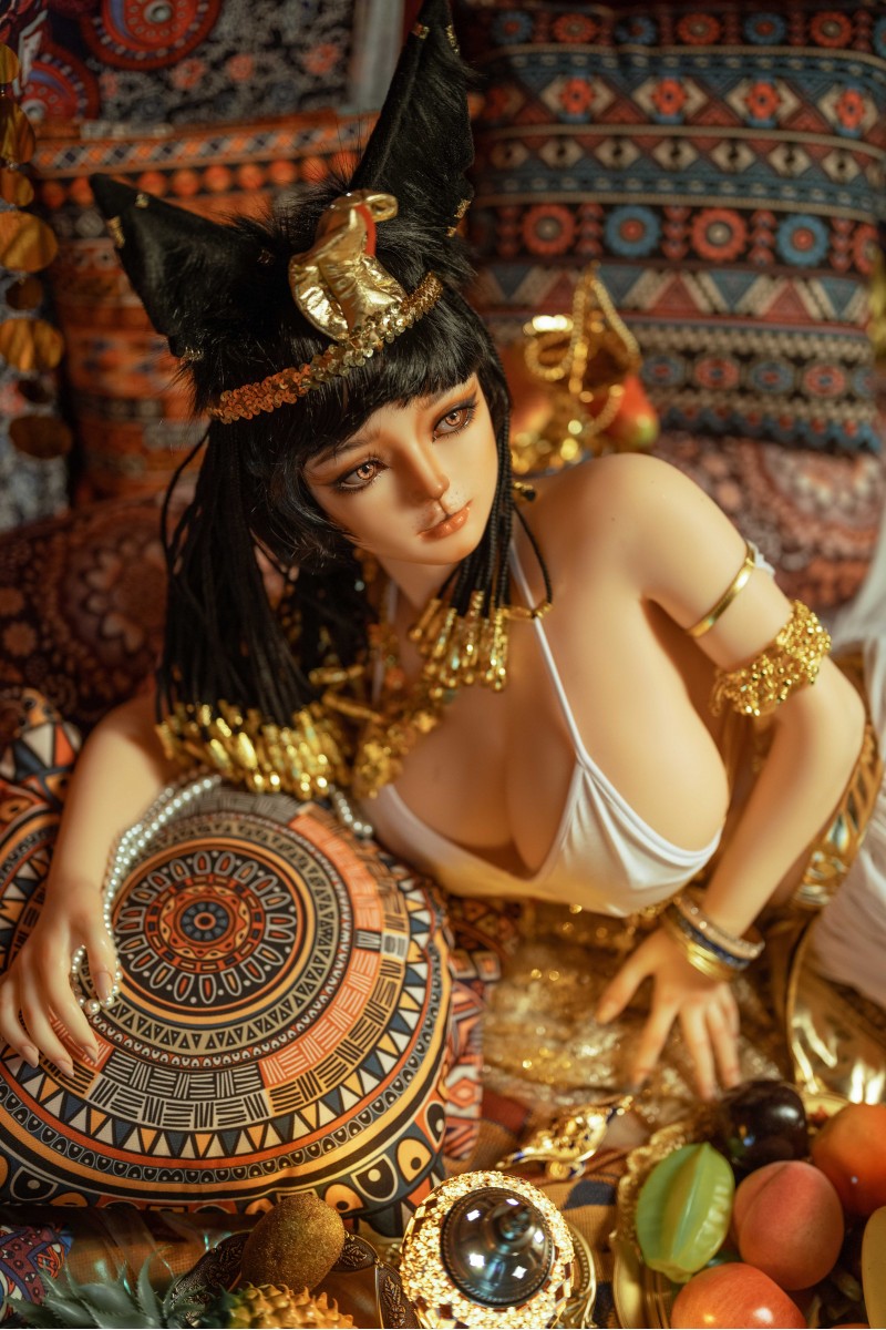 GD Sino エジプト 巨乳美人 洛紫 ラブドール フルシリコン 155cm Kカップ 猫メイクドール