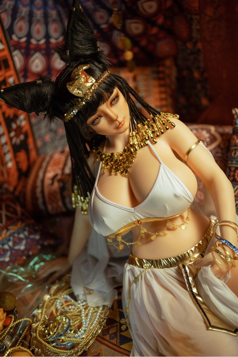GD Sino エジプト 巨乳美人 洛紫 ラブドール フルシリコン 155cm Kカップ 猫メイクドール