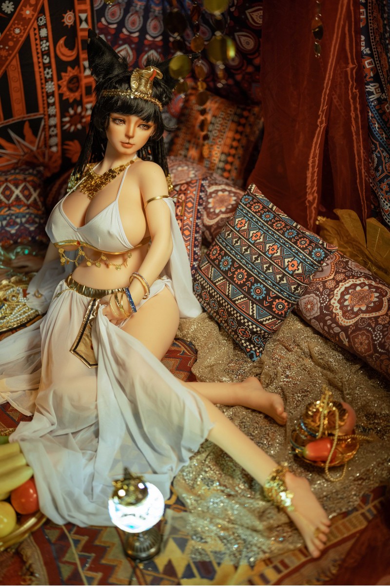 GD Sino エジプト 巨乳美人 洛紫 ラブドール フルシリコン 155cm Kカップ 猫メイクドール