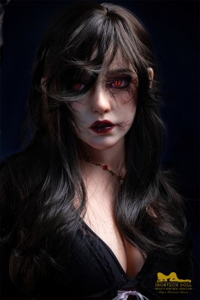 ハロウィンメイク シリコンリアルラブドール 167cm Dカップ S40ヘッド 塗装加工あり 眉毛と睫毛植毛加工あり Irontechdoll ハロウィンメイク シリコンリアルラブドール 167cm Dカップ S40ヘッド 塗装加工あり 眉毛と睫毛植毛加工あり Irontechdoll