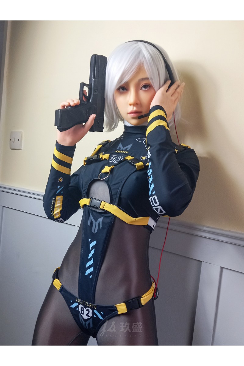 美しい銀髪リアルラブドール Jiusheng Aki 168cm Cカップ フルシリコン製