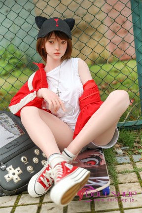 JYDOLL シリコン製 優しい彼女ラブドール 150cm AAカップ 晓兰 超リアルメイク付き