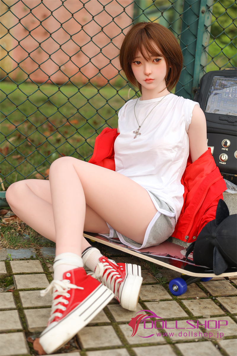 JYDOLL シリコン製 優しい彼女ラブドール 150cm AAカップ 晓兰 超リアルメイク付き