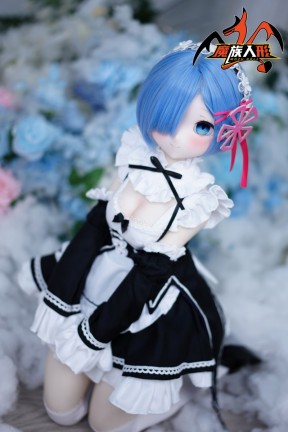 巨乳 アニメラブドール MOZUDOLL- Rem 85cm ソフトビニール製頭部+ TPE製ボディ 制服も付属