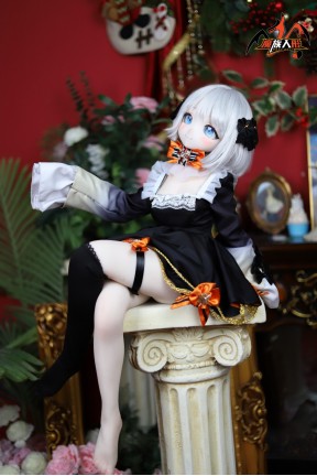 85cm エロ 漫画 ラブドール MOZU-クジラ娘ちゃん ソフトビニール製頭部 TPE製ボディ 宣伝画像の衣装付き