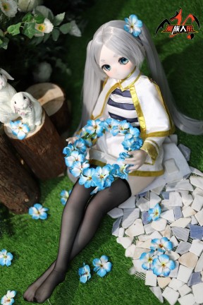 85cm 精巧アニメラブドール MOZU-莲 フトビニール製頭部 TPE製ボディ宣伝画像の衣装付き