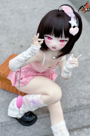 カートゥーン アニメラブドール 美夜 85cm ソフトビニールヘッド+ TPE製ボディ宣伝画像と同じ制服も付属【即納品 日本国内発送 最速2-3日届ける】