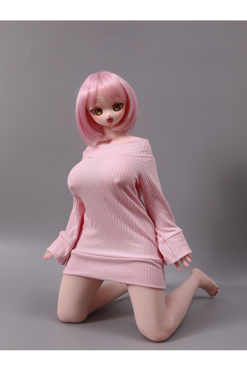 シリコン キューティー アニメドール Sugar 60cm 巨乳 軽量化 収納が便利 Mini Doll