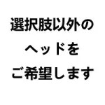 選択肢以外のヘッドをご希望  + 120,000円 