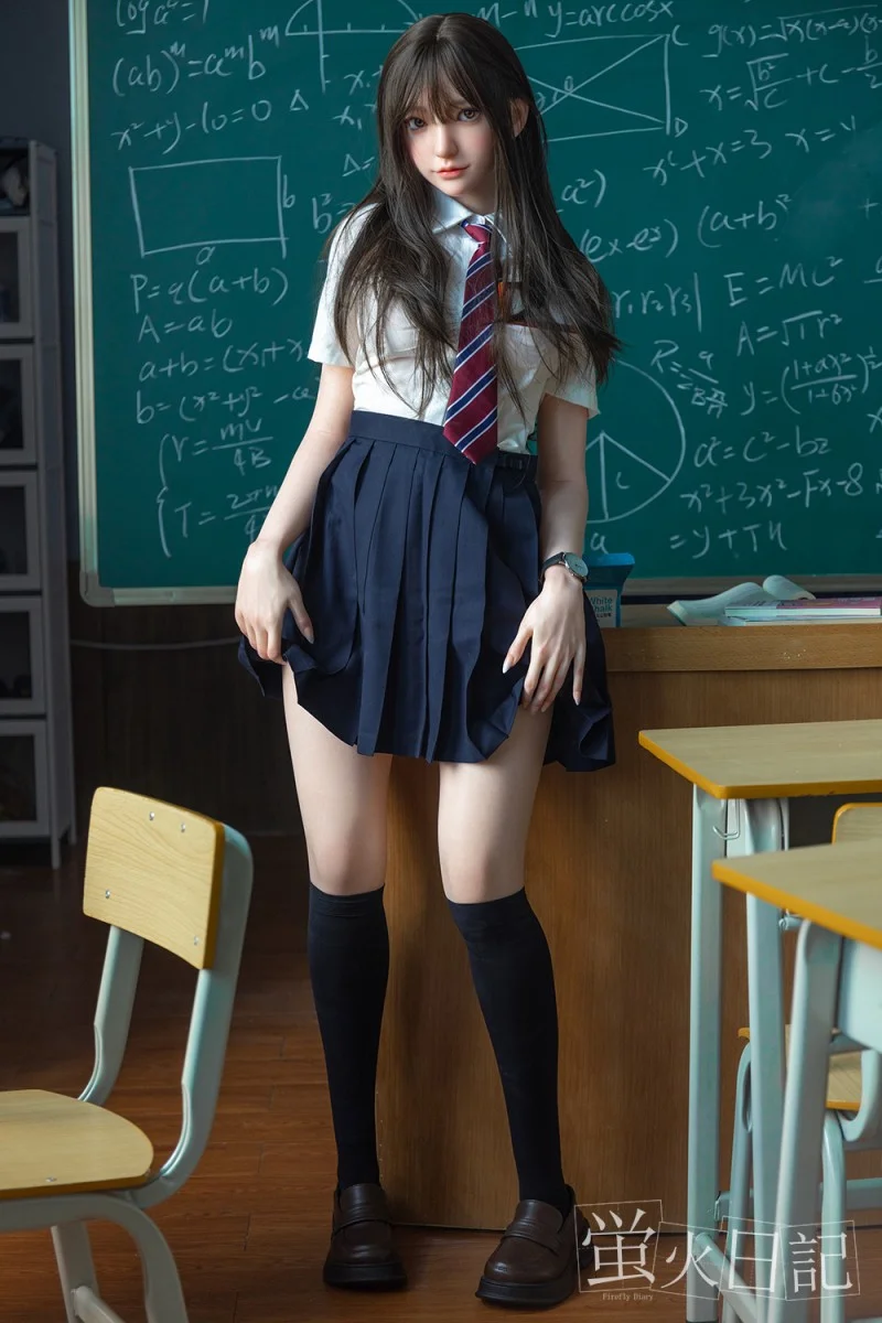シリコン ダッチワイフ 莲 165cm Cカップ  人メイク 学生の制服ラブドール - 萤火日记