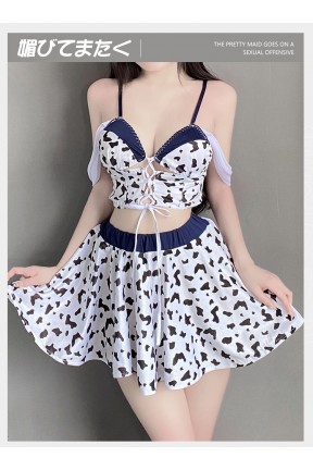 ラブドール 情熱的な小さな胸の牛の制服 セクシーランジェリー