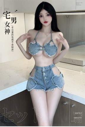 ラブドール 超短パンツ 炎上誘惑 セクシーなランジェリー